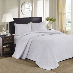 Reversible Bedspread Set White Full